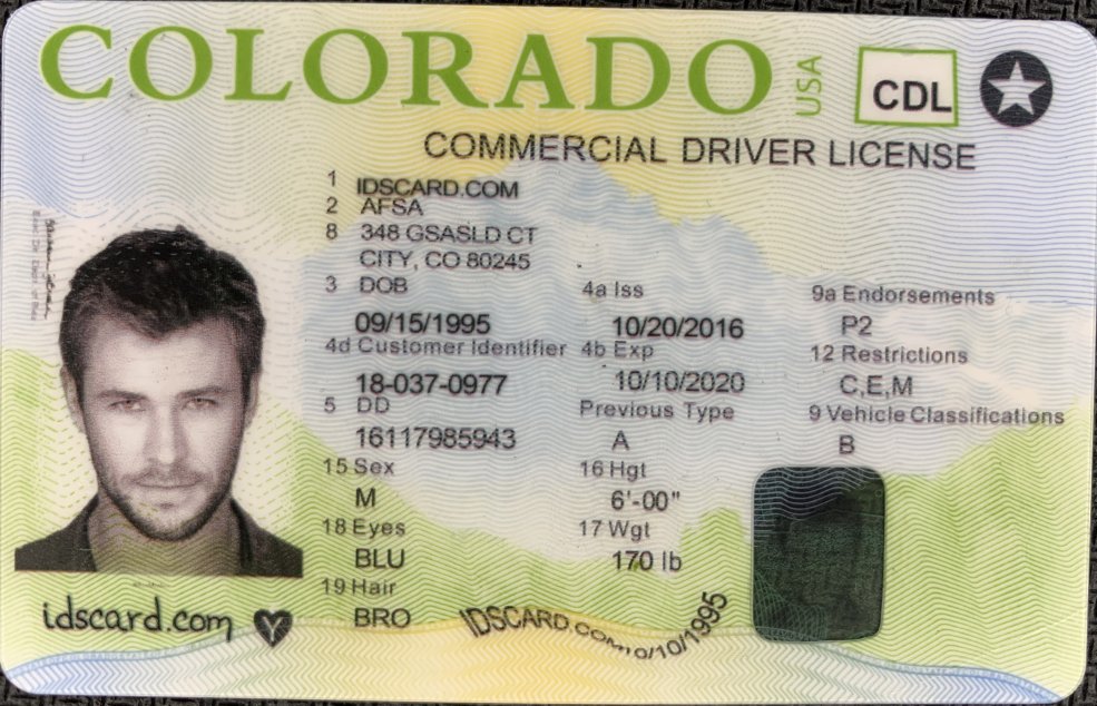 co drivers license dd number